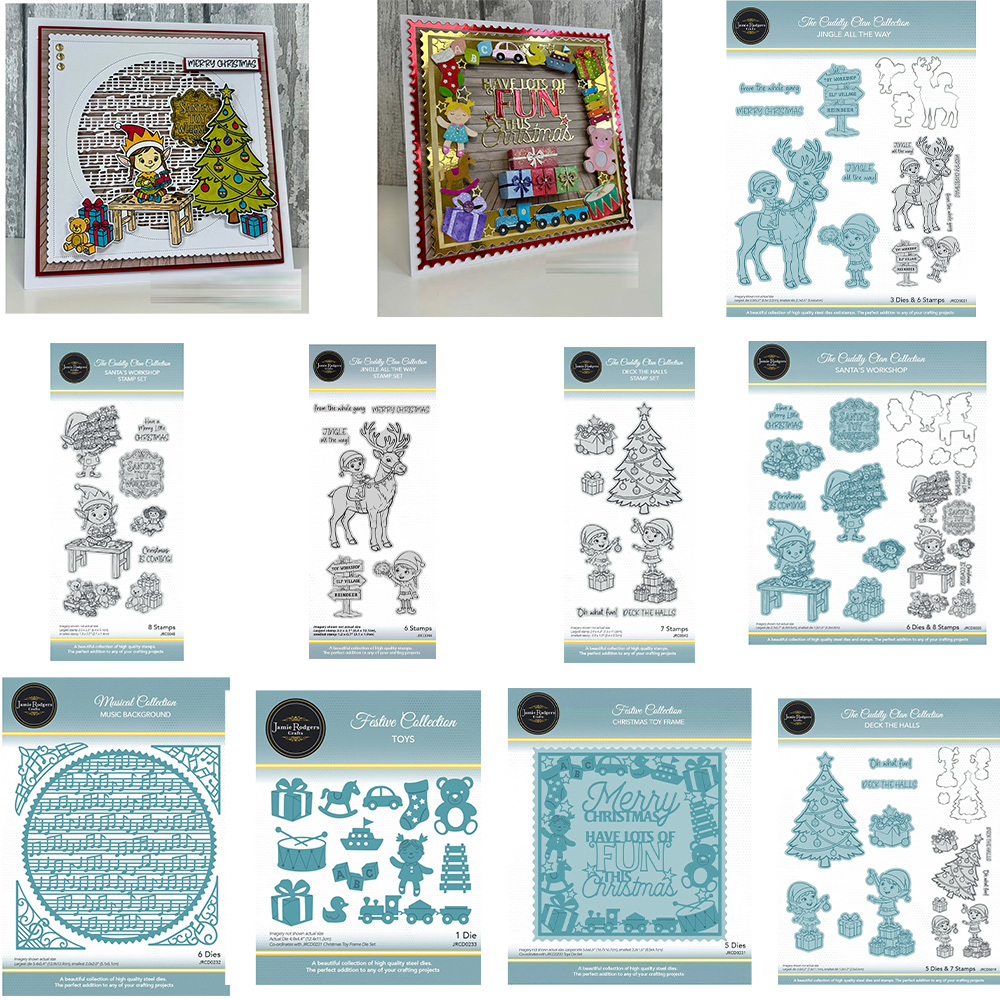 Candle Making Workshops - Santa's Workshop Toys Stanzformen-Set, Metall-Stanzformen, transparente