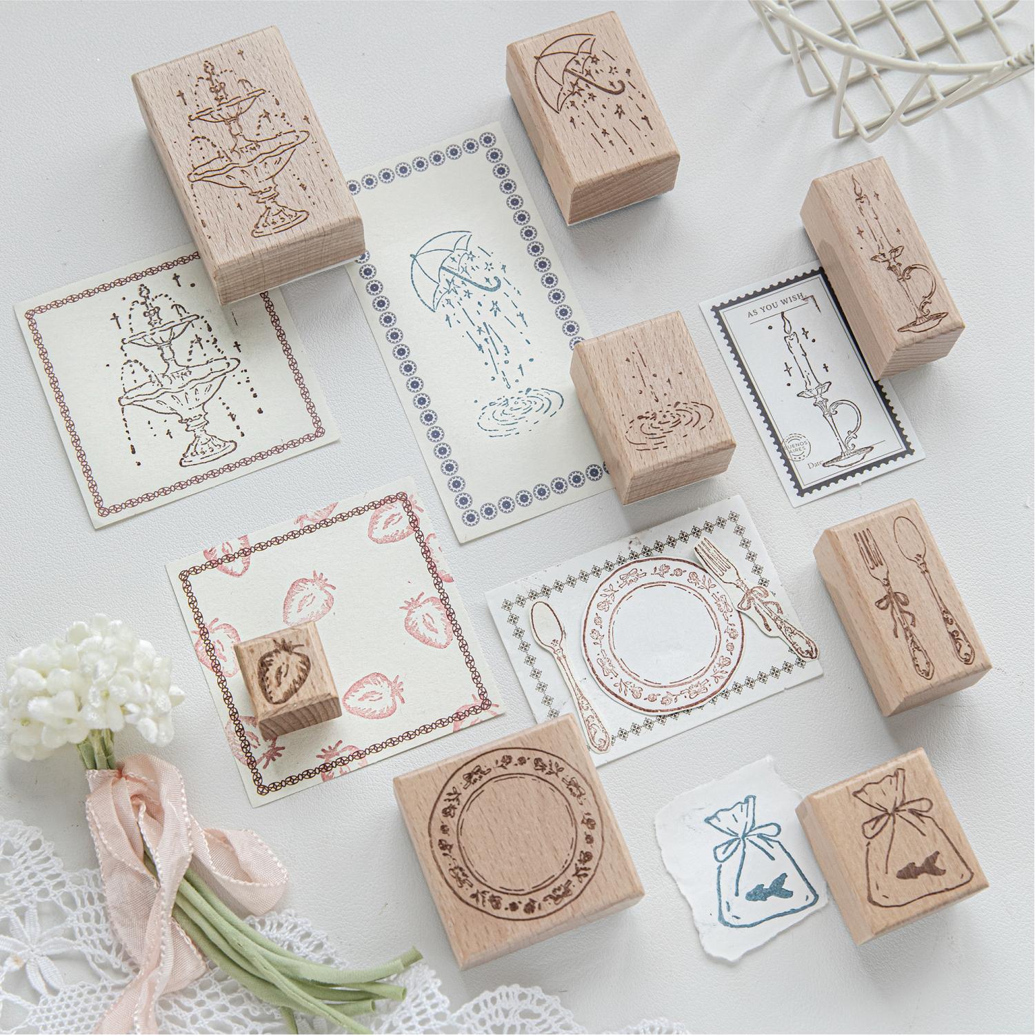 Candle Making Products - Fountain Candle Tableware Candle TablewarDesign Holzstempel