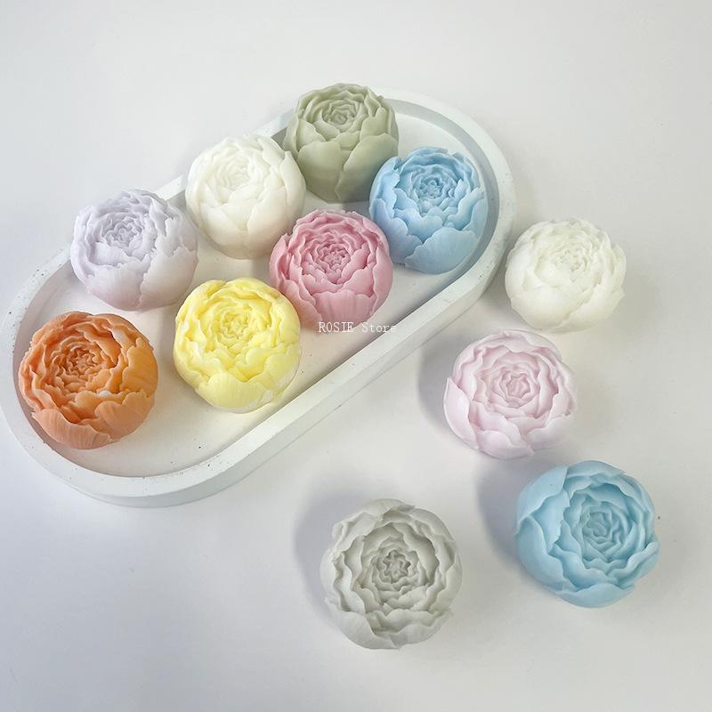 3d Pfingstrose Blume Silikon f – Candle Making Business Bewertung und Preis