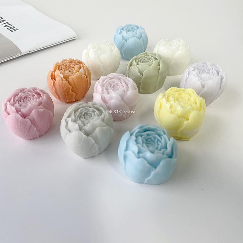3d Pfingstrose Blume Silikon f – Candle Making Business Bewertung und Preis