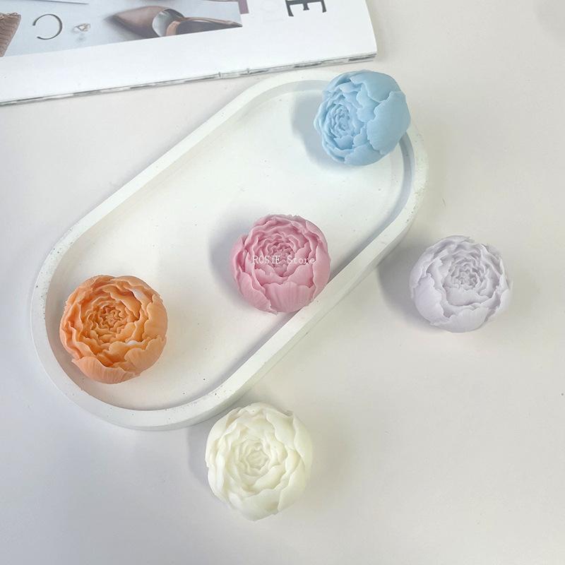 3d Pfingstrose Blume Silikon f – Candle Making Business Bewertung und Preis