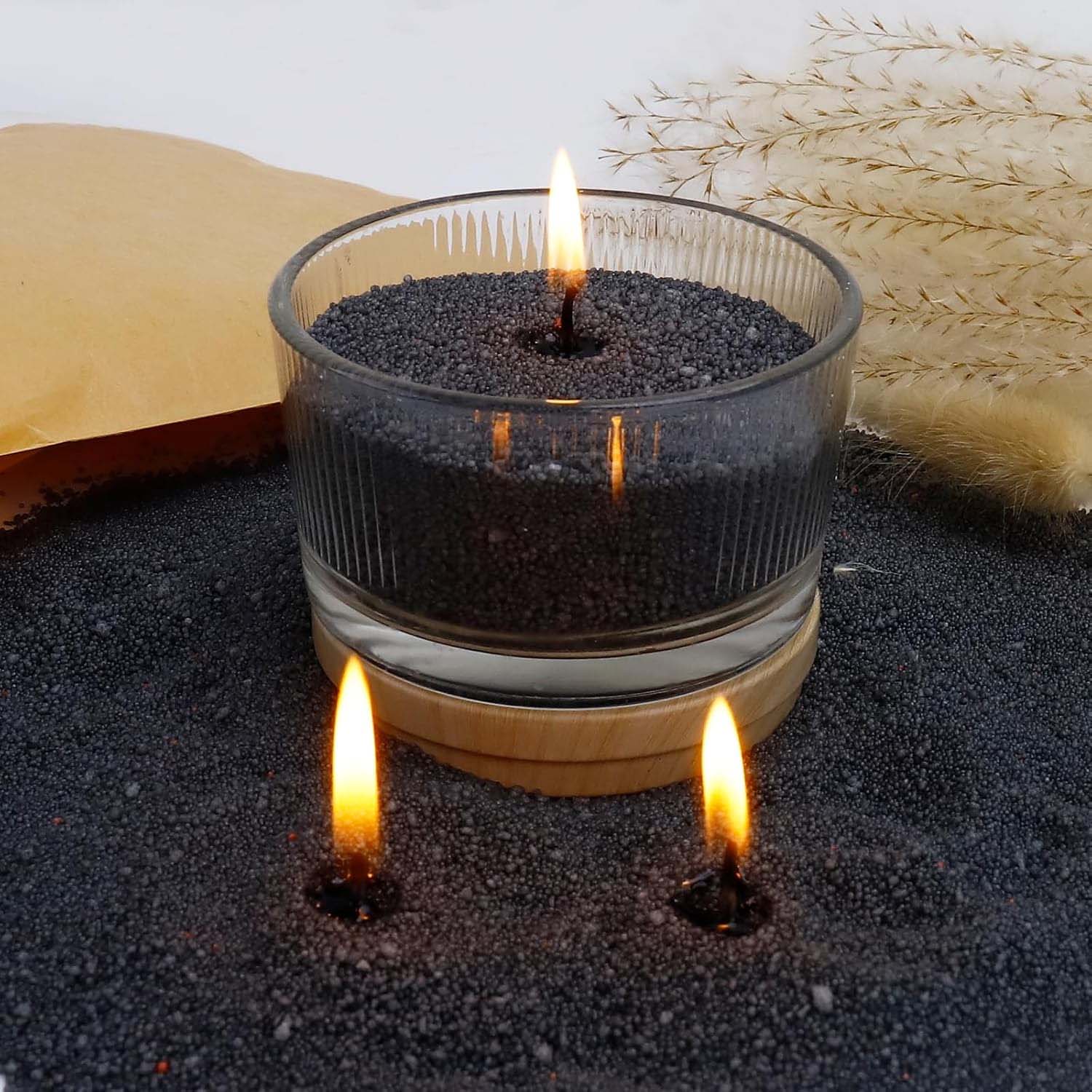 Schwarzer Kerzensand mit Docht – Candle Making Products Bewertung und Preis