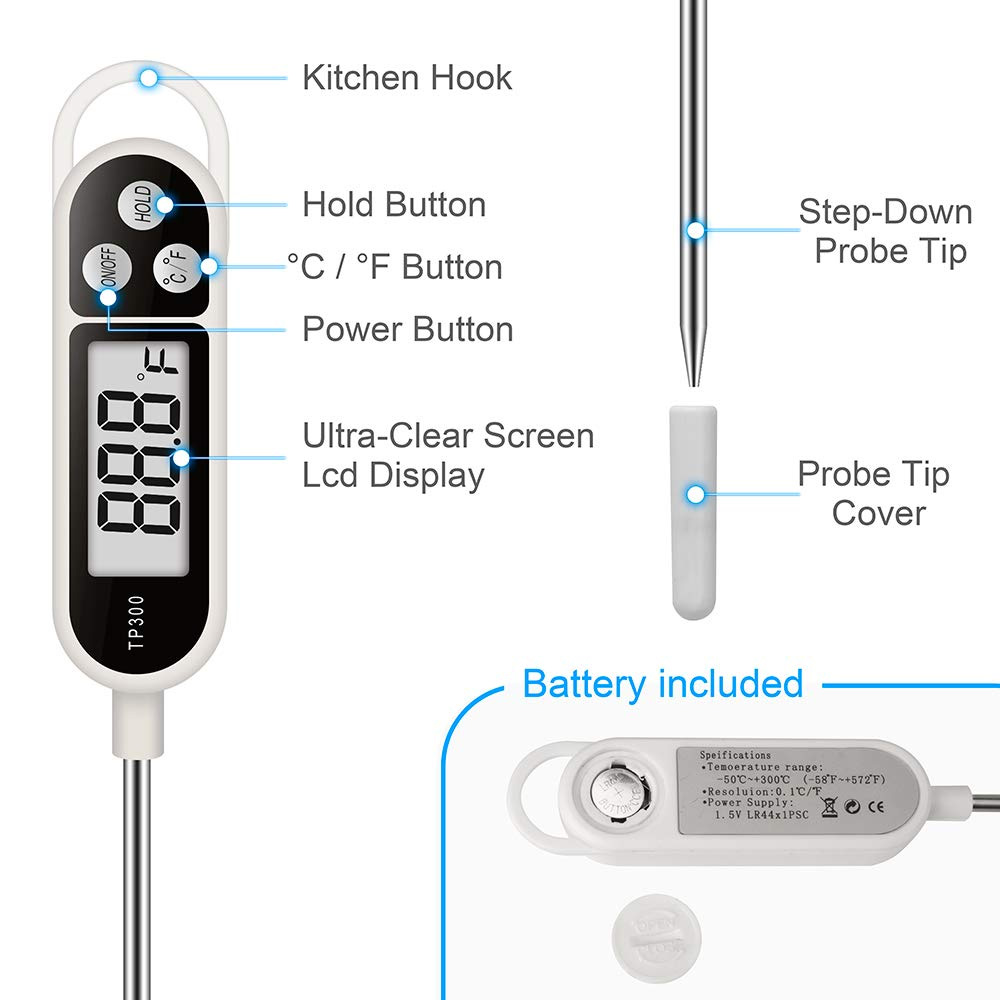 Digitales Fleisch-Lebensmittel – Thermometer Candy Candle Bewertung und Preis